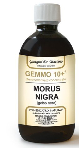 GEMMO 10+ GELSO NERO 500 ML LIQUIDO ANALCOLICO - Farmacia-flash.it