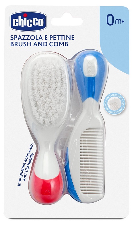 CHICCO SPAZZOLA + PETTINE NYLON - Farmacia-flash.it