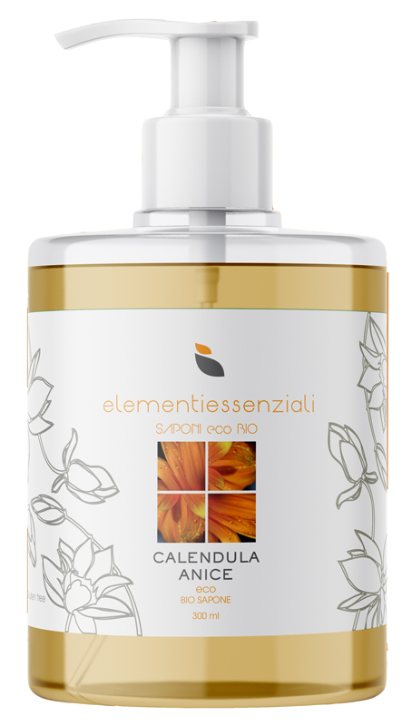 ELEMENTIESSENZIALI SAPONE ECO BIO CALENDULA ANICE 300ML - Farmacia-flash.it