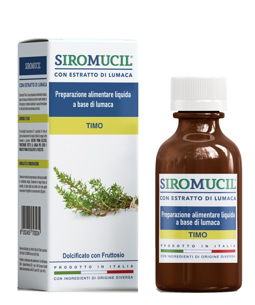 SIROMUCIL PREPARATO ALIMENTARE CON ESTRATTO DI LUMACA AL TIMO 150 ML - Farmacia-flash.it