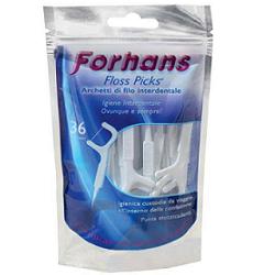 FORHANS ARCHETTI INTERDENTALI FLOSS PICKS 36PZ - Farmacia-flash.it