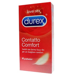 PROFILATTICO DUREX CONTATTO COMFORT 4 PEZZI - Farmacia-flash.it