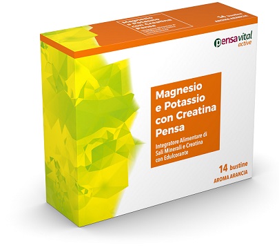 MAGNESIO E POTASSIO CON CREATINA ARANCIA PENSA 14 BUSTINE - Farmacia-flash.it