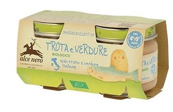 OMOGENEIZZATO TROTA E VERDURE BABY FOOD BIO 2 X 80 G - Farmacia-flash.it