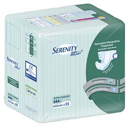 PANNOLONE PER INCONTINENZA A MUTANDINA SERENITY SOFT DRY+ ALOE MEDIUM SUPERCOMFORT 15 PEZZI FARMABILITY - Farmacia-flash.it