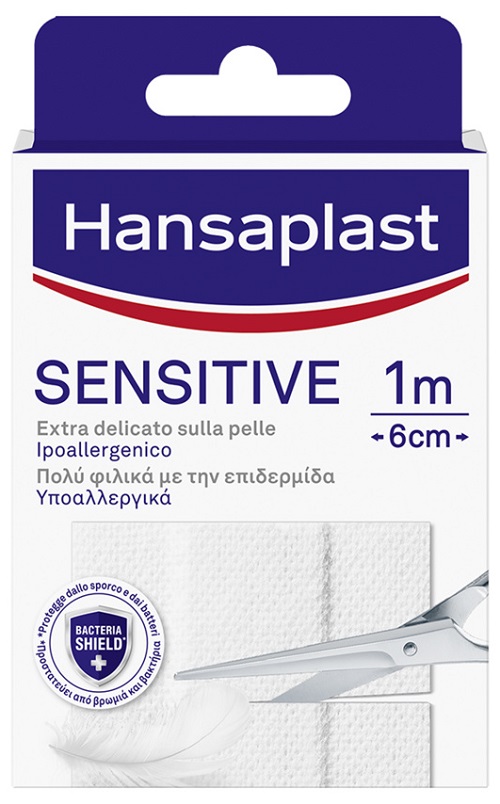 HANSAPLAST STRISCIA SENSITIVE PRETAGLIATA 1X6CM 10 PEZZI - Farmacia-flash.it