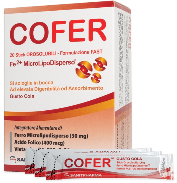 COFER 20 STICK OROSOLUBILI DA 1,6 G GUSTO COLA - Farmacia-flash.it
