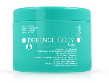 DEFENCE BODY ANTICELLULITE FANGO ALLE 3 ARGILLE VASO 500 G - Farmacia-flash.it