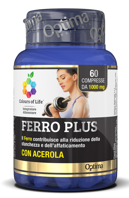 COLOURS OF LIFE FERRO PLUS 60 COMPRESSE 1000 MG - Farmacia-flash.it