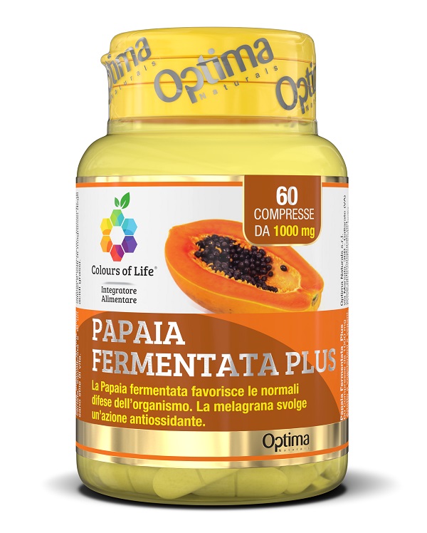 COLOURS OF LIFE FERMENTA PAPAIA PLUS 60 COMPRESSE 1000 MG - Farmacia-flash.it