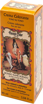 HENNE NUANCE BIONDO RAME DORATO CREMA HENNE COLOR CREMA COLORANTE PRONTA ALL'USO - Farmacia-flash.it