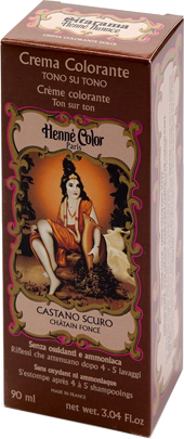 HENNE NUANCE CASTANO SCURO CREMA HENNE COLOR CREMA COLORANTE PRONTA ALL'USO - Farmacia-flash.it