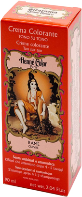 HENNE NUANCE ROSSO RAME NATURALE CUIVRE CREMA HENNE COLOR CREMA COLORANTE PRONTA ALL'USO - Farmacia-flash.it