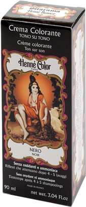 HENNE NUANCE NERO CREMA HENNE COLOR CREMA COLORANTE PRONTA ALL'USO - Farmacia-flash.it