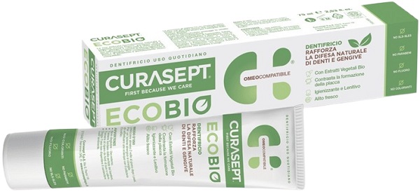 CURASEPT PHARMADENT ECOBIO DENTIFRICIO 75 ML - Farmacia-flash.it