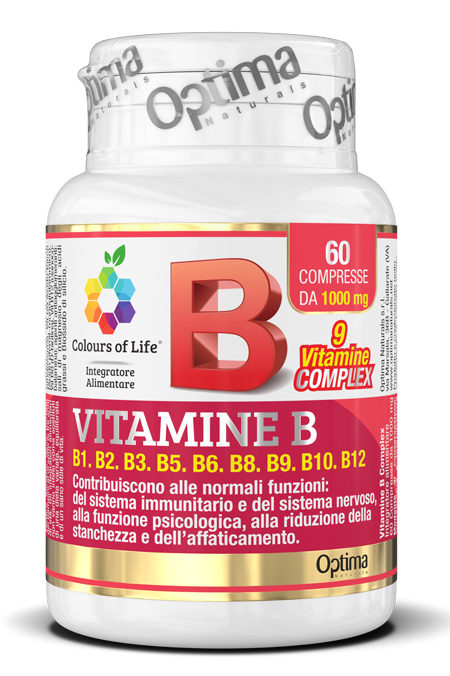 COLOURS OF LIFE VITAMINE B COMPLEX 60 COMPRESSE 1000 MG - Farmacia-flash.it