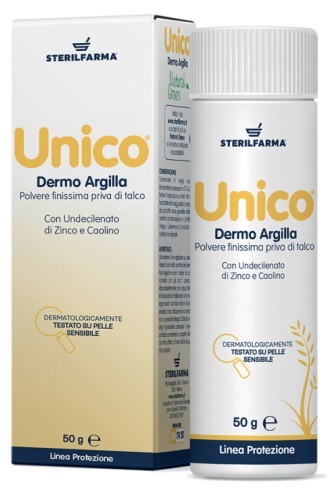 UNICO DERMO ARGILLA POLVERE SENZA TALCO 50 G - Farmacia-flash.it