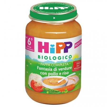 HIPP BIO PAPPA PRONTA FANTAS VERD POLLO RISO 190 G - Farmacia-flash.it