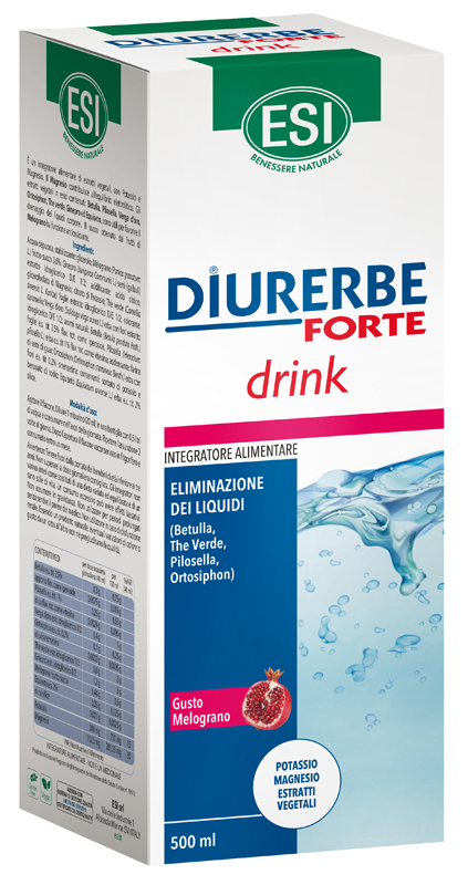 ESI DIURERBE FORTE DRINK MELOGRANO 500 ML - Farmacia-flash.it