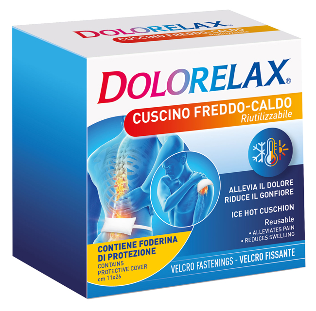 ICE HOT DOLORELAX CUSCINO RIUTILIZZABILE CON VELCRO FISSANTE 11X26 CM - Farmacia-flash.it
