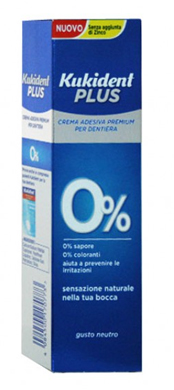 KUKIDENT PLUS 0% CREMA ADESIVA PER PROTESI DENTARIE 40 G - Farmacia-flash.it