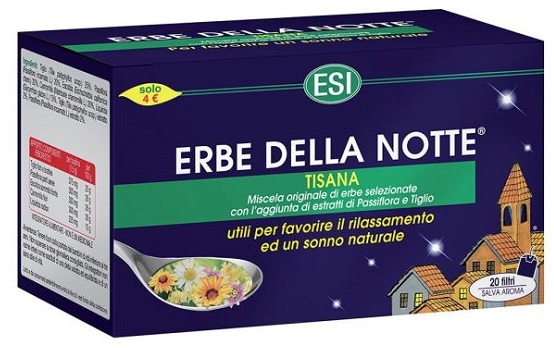 ESI ERBE DELLA NOTTE TISANA 20 FILTRI ASTUCCIO 40 G - Farmacia-flash.it