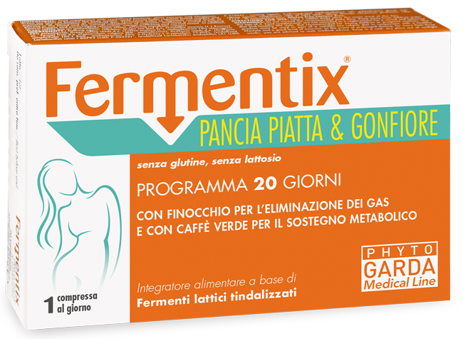 FERMENTIX PANCIA PIATTA E GONFIORE 20 COMPRESSE - Farmacia-flash.it