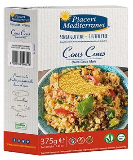 PIACERI MEDITERRANEI COUS COUS DI MAIS 375 G - Farmacia-flash.it