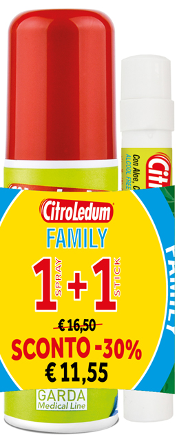 CITROLEDUM FAMILY KIT SPRAY 75 ML + STICK 10 ML - Farmacia-flash.it