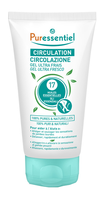 PURESSENTIEL GEL ULTRA FRESCO CIRCOLAZIONE 17 OLI ESSENZIALI 125 ML - Farmacia-flash.it