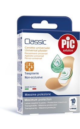 CEROTTO PIC CLASSIC 25X72 MM 10 ANTIBATTERICO 10 PEZZI - Farmacia-flash.it