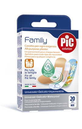 CEROTTO PIC STRIP FAMILY 20 PEZZI ANTIBATTERICO CON TAMPONE - Farmacia-flash.it