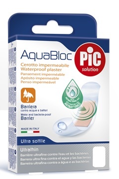 CEROTTO PIC AQUABLOC 10X10CM ANTIBATTERICO 5 PEZZI - Farmacia-flash.it