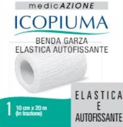 BENDA GARZA ELASTICA ICOPIUMA AUTOFISSANTE CM 10 X 20 MT - Farmacia-flash.it