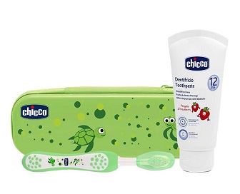 CHICCO SET DENTALE VERDE CON FLUORO - Farmacia-flash.it