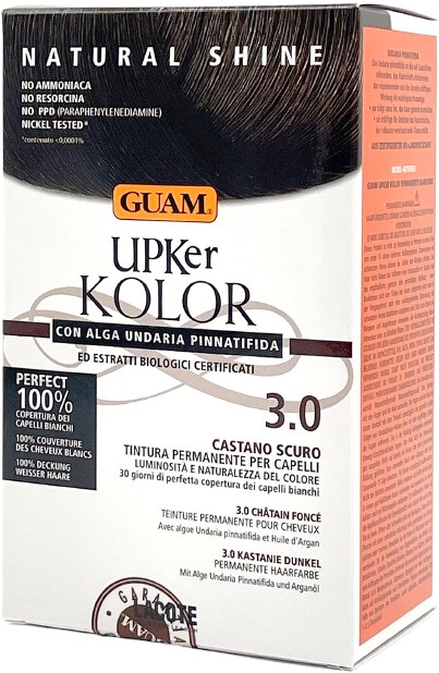 GUAM UPKER KOLOR TINTA CAPELLI 3,0 CASTANO SCURO CON ALGA UNDARIA PINNATIFIDA - Farmacia-flash.it