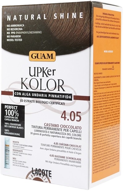 GUAM UPKER KOLOR TINTA CAPELLI 4,05 CASTANO CIOCCOLATO CON ALGA UNDARIA PINNATIFIDA - Farmacia-flash.it