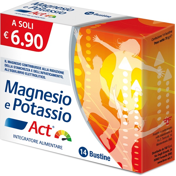 MAGNESIO E POTASSIO ACT 14 BUSTINE 5 G - Farmacia-flash.it