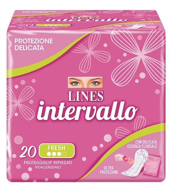 PROTEGGISLIP LINES INTERVALLO FRESH RIPIEGATO 20 PEZZI - Farmacia-flash.it