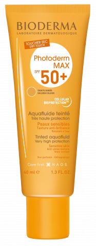 PHOTODERM MAX AQUAFLUIDE TINTED NP FLUIDO SOLARE SPF 50+ UVA 26 40 ML - Farmacia-flash.it