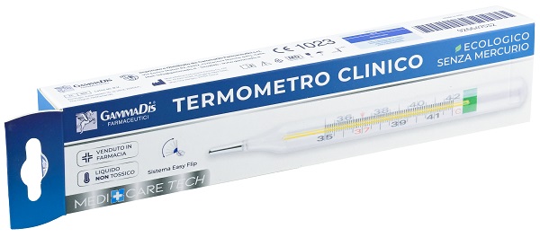 TERMOMETRO CLINICO ECOLOGICO SENZA MERCURIO 1 PEZZO - Farmacia-flash.it