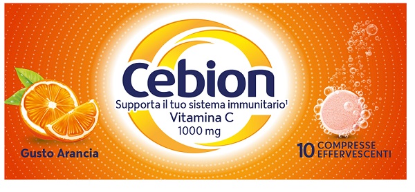 CEBION EFFERVESCENTI VITAMINA C ARANCIA 10 COMPRESSE - Farmacia-flash.it