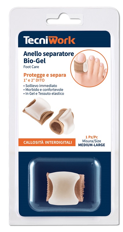 BIO-GEL ANELLO SEPARATORE PER ALLUCE M/L 1 PEZZO - Farmacia-flash.it