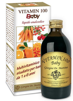VITAMIN 100 BABY LIQUIDO ANALCOLICO 200 ML - Farmacia-flash.it