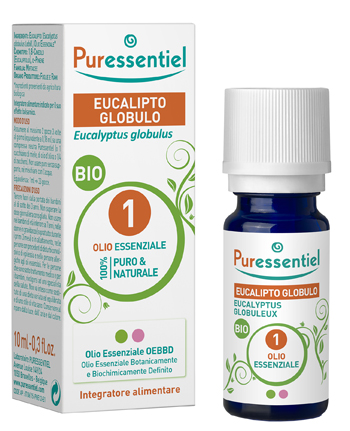 PURESSENTIEL EUCALIPTO GLOBULO OLIO ESSENZIALE BIO 10 ML - Farmacia-flash.it