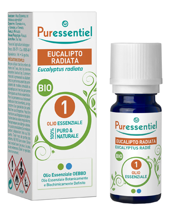 PURESSENTIEL EUCALIPTO RADIATA OLIO ESSENZIALE BIO 10 ML - Farmacia-flash.it