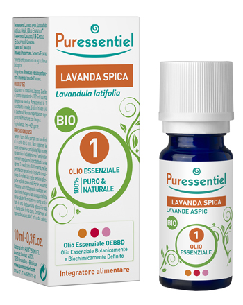 PURESSENTIEL LAVANDA SPICA OLIO ESSENZIALE BIO 10 ML - Farmacia-flash.it