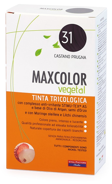 MAX COLOR VEGETAL 31 CASTANO PRUGNA 140 ML - Farmacia-flash.it