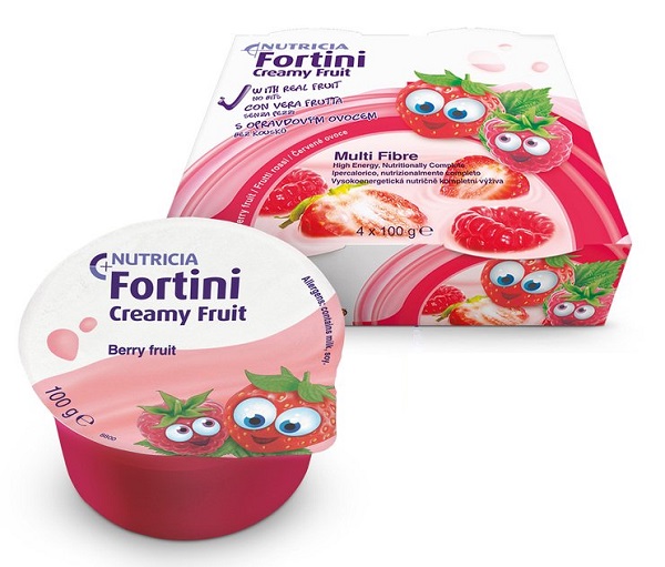 FORTINI CREAMY FRUIT MULTI FIBRE FRUTTI ROSSI 4X100 G - Farmacia-flash.it