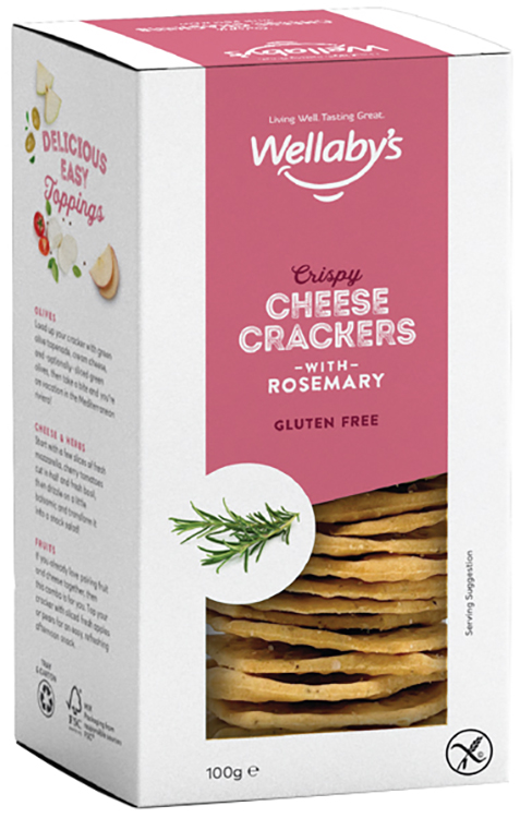 WELLABY'S CRACKERS ROSMARINO 100 G - Farmacia-flash.it